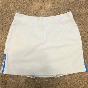 Nike White and Blue Golf Skort